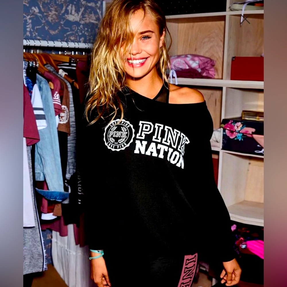 PINK - Victoria’s Secret Off Shoulder Sweater